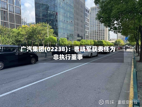 广汽集团(02238):曹晓军获委任为非执行董事
