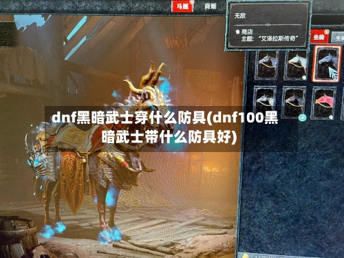 dnf黑暗武士穿什么防具(dnf100黑暗武士带什么防具好)-第2张图片